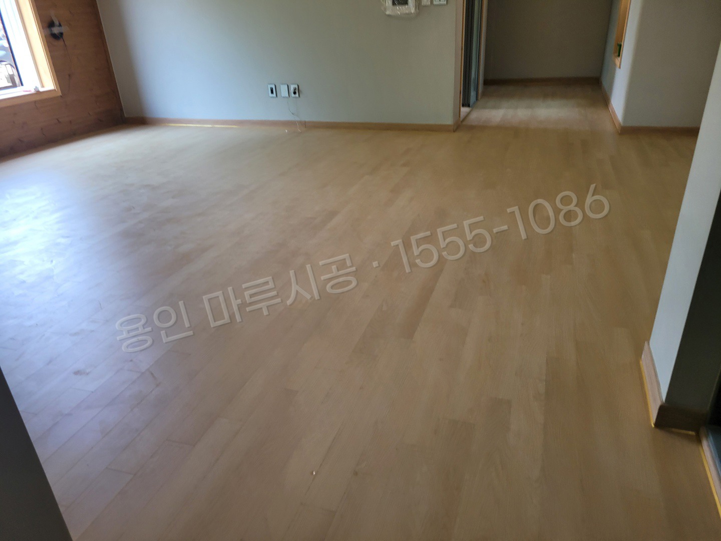 용인 기흥구 영덕동 바닥공사 마루시공업체 동화 나투스진 퓨어베이지 강마루 시공 후