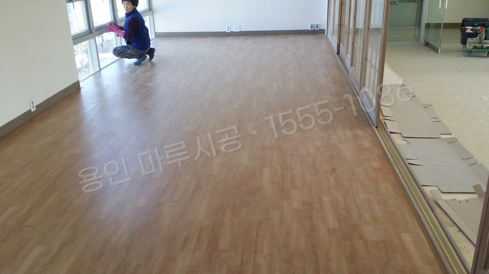용인 기흥구 마북동 바닥공사 마루시공업체 한솔 레브 내츄럴오크 강화마루 시공 후