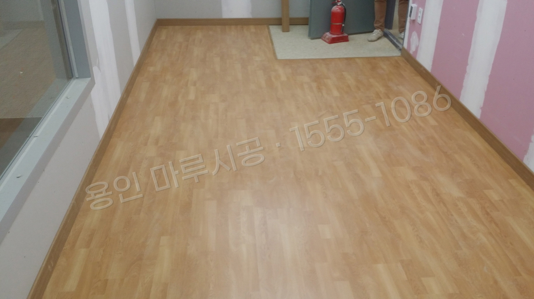 용인 기흥구 마북동 바닥공사 마루시공업체 한솔 레브 내츄럴오크 강화마루 시공 후