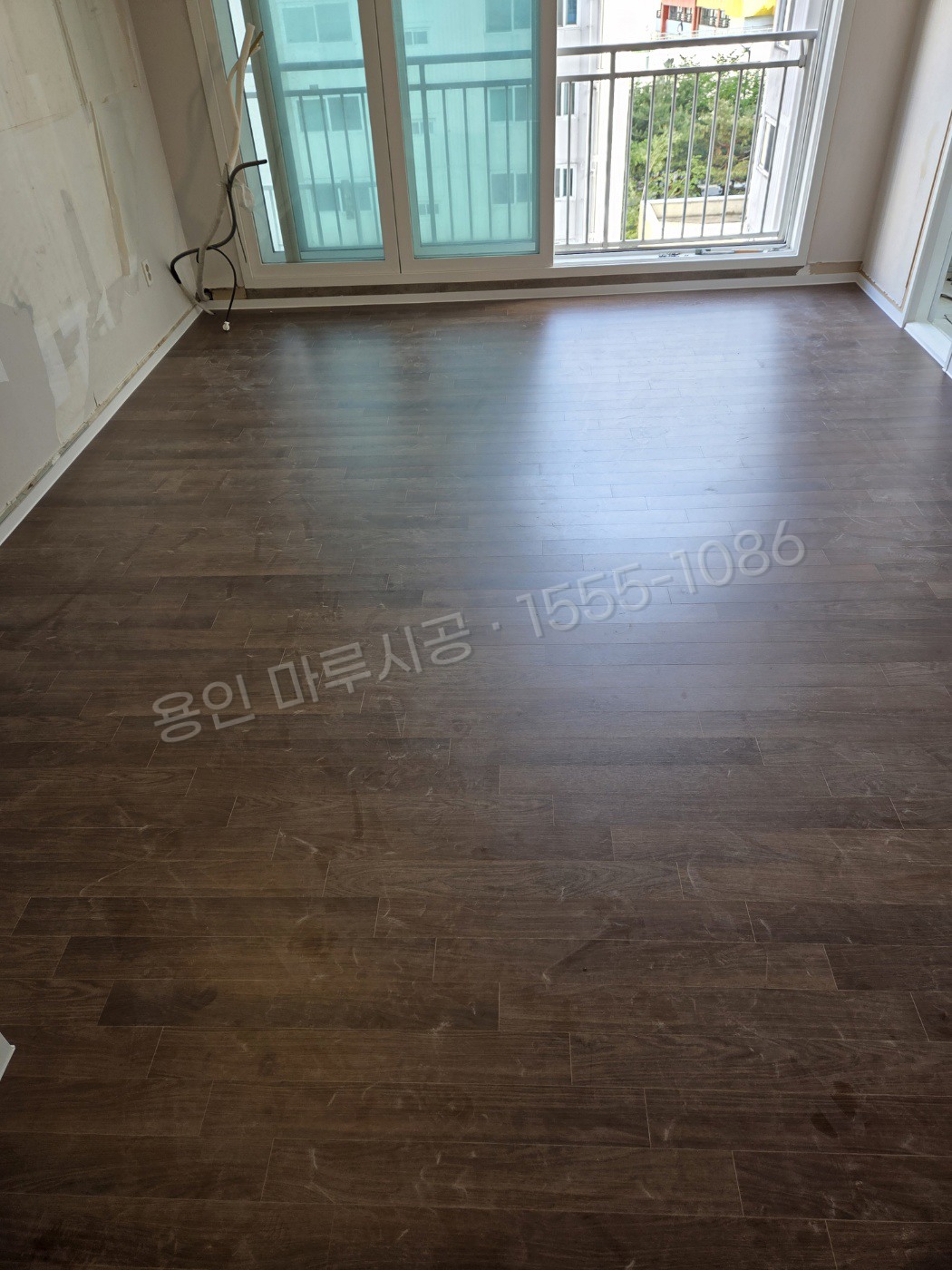 용인 처인구 역북동 강마루 동화 나투스진 퓨어브라운 마루 시공 시공 완료